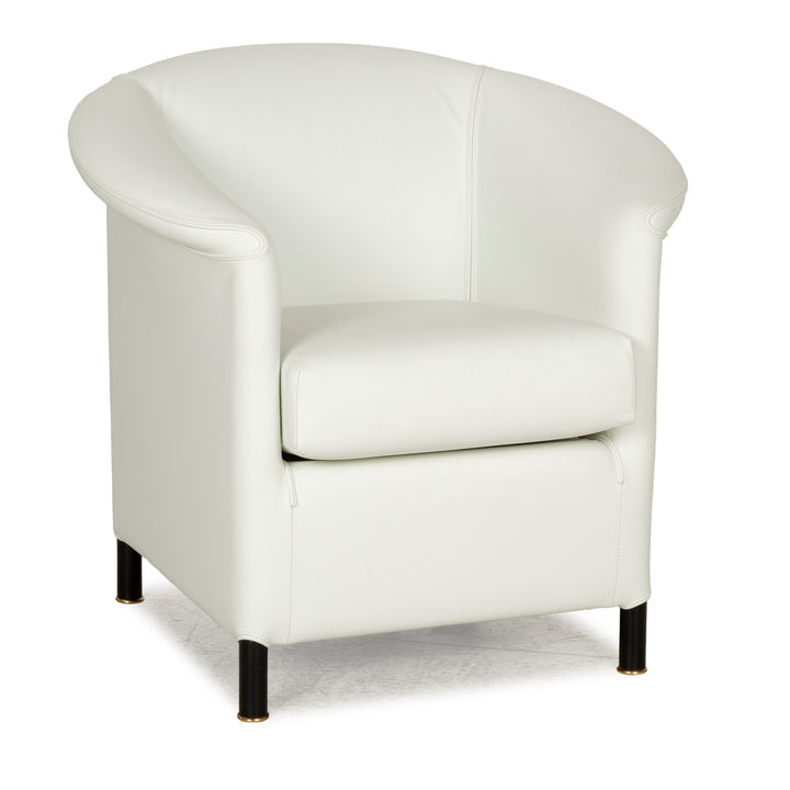 Wittman Aura leather armchair cream