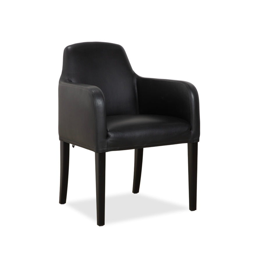 Wittmann Alma Leather Chair Black Dining Room