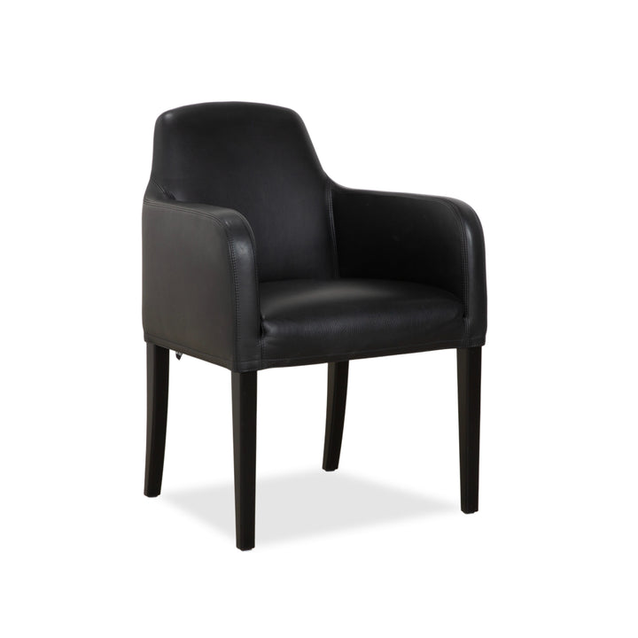 Wittmann Alma Leder Stuhl Schwarz Esszimmer