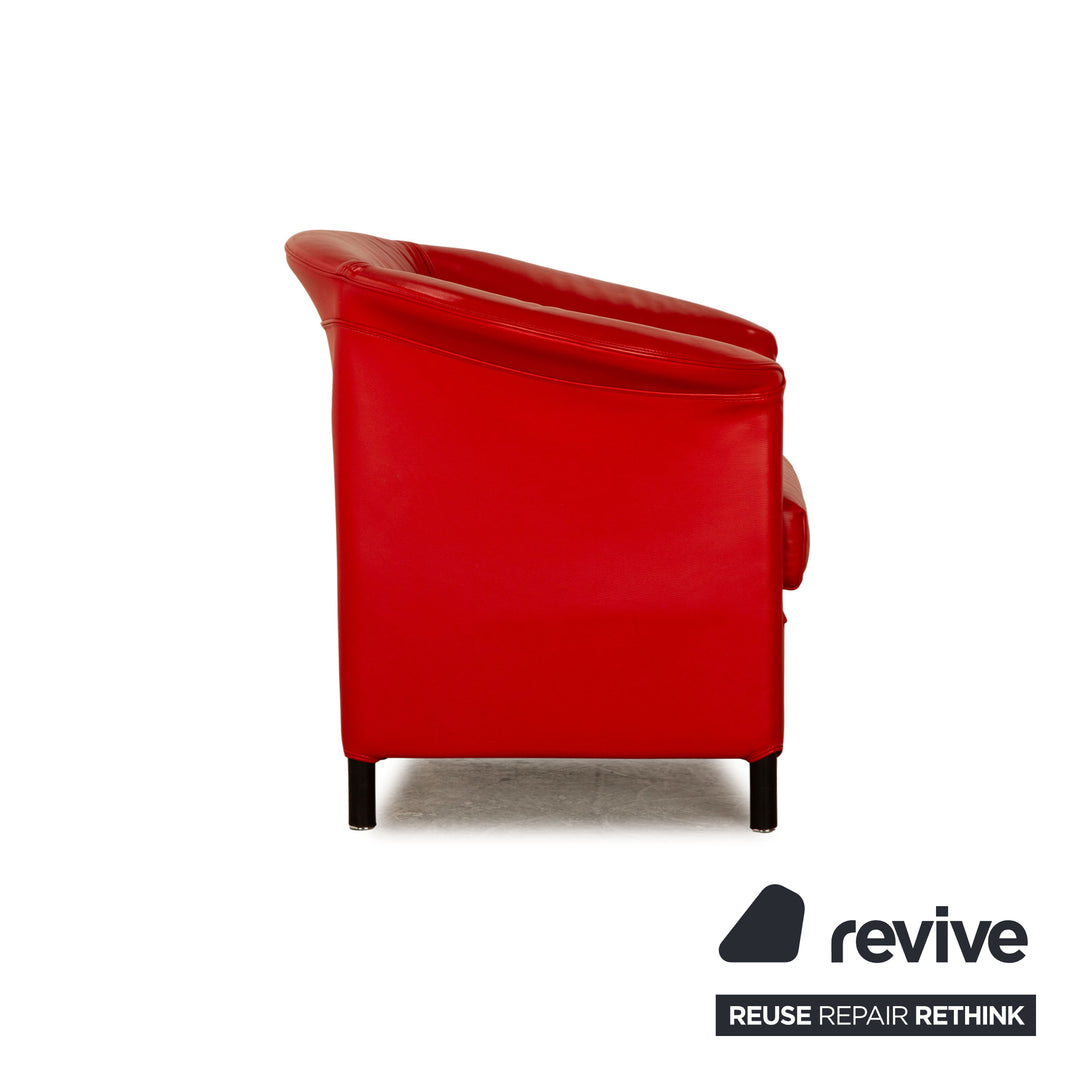 Wittmann Aura Leder Sessel Rot