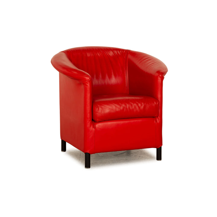 Wittmann Aura Leder Sessel Rot