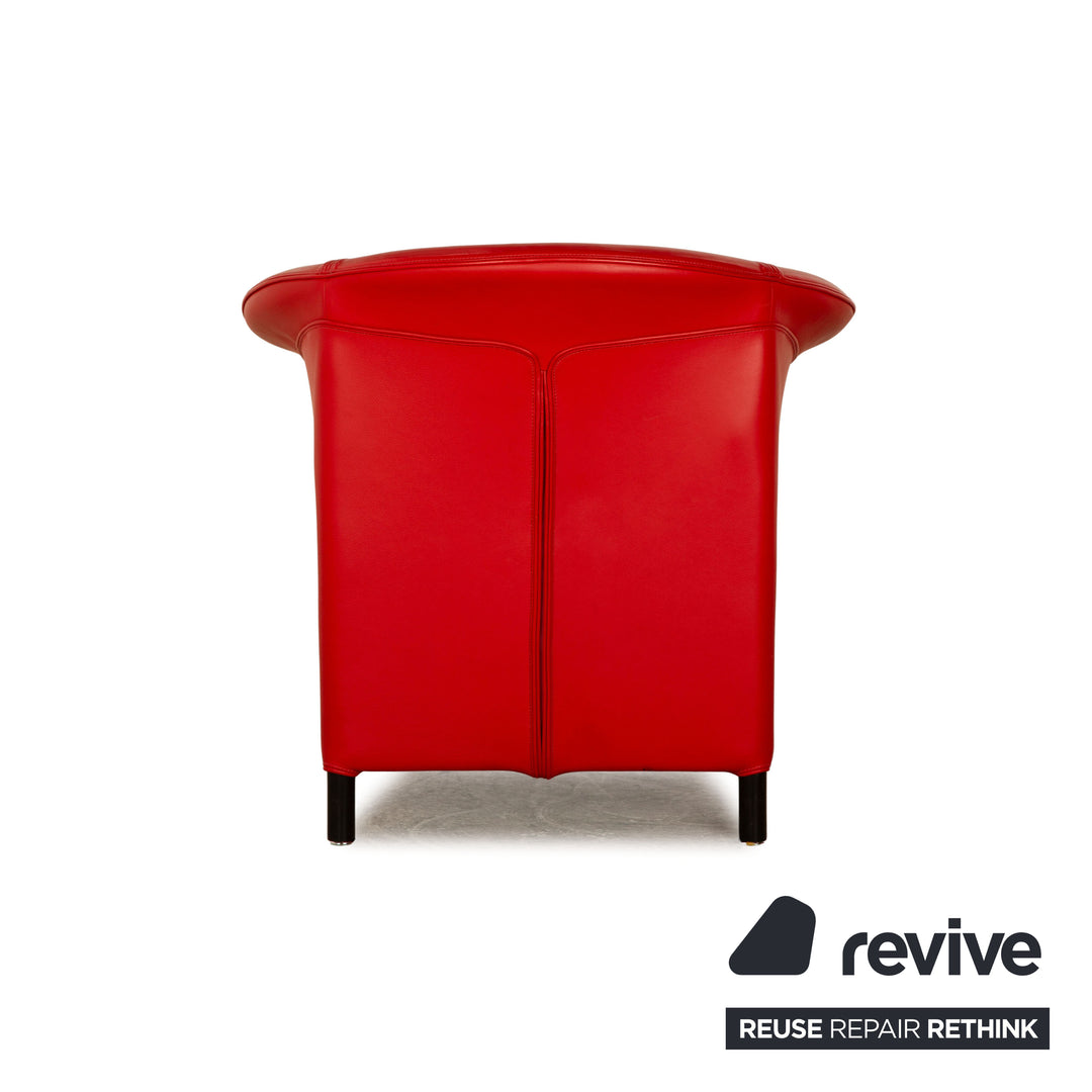 Wittmann Aura Leder Sessel Rot