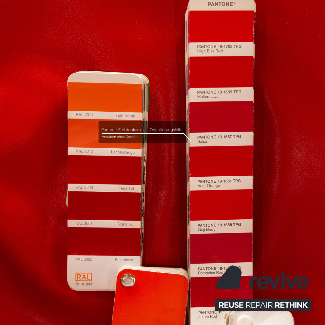 Wittmann Aura Leder Sessel Rot