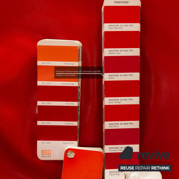 Wittmann Aura Leder Sessel Rot