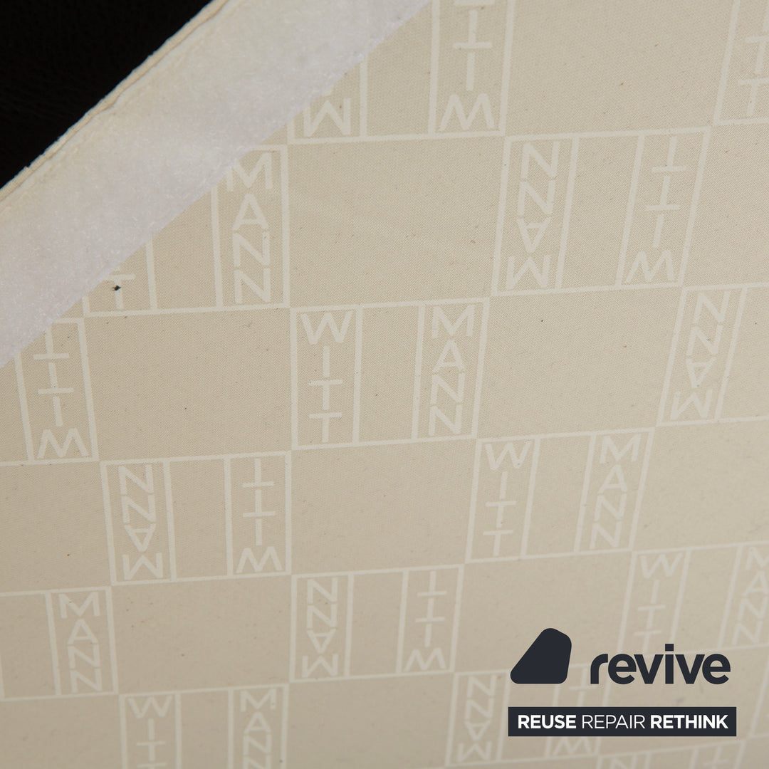 Fauteuil Wittmann Aura en cuir noir