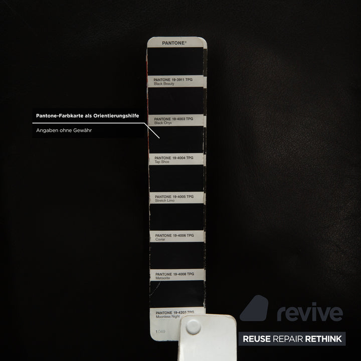 Fauteuil Wittmann Aura en cuir noir