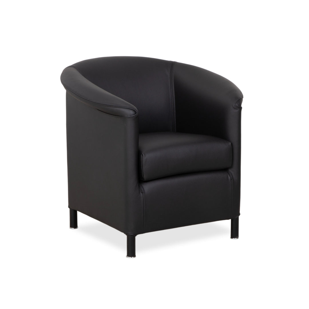 Wittmann Aura Leather Armchair Black