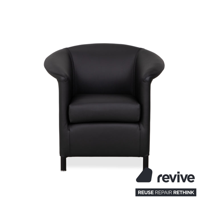 Wittmann Aura Leather Armchair Black