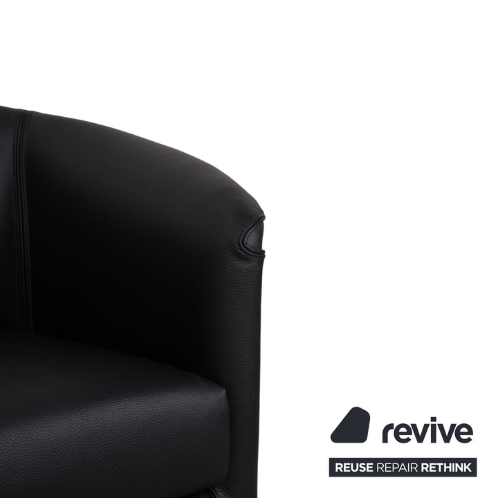 Wittmann Aura Leather Armchair Black