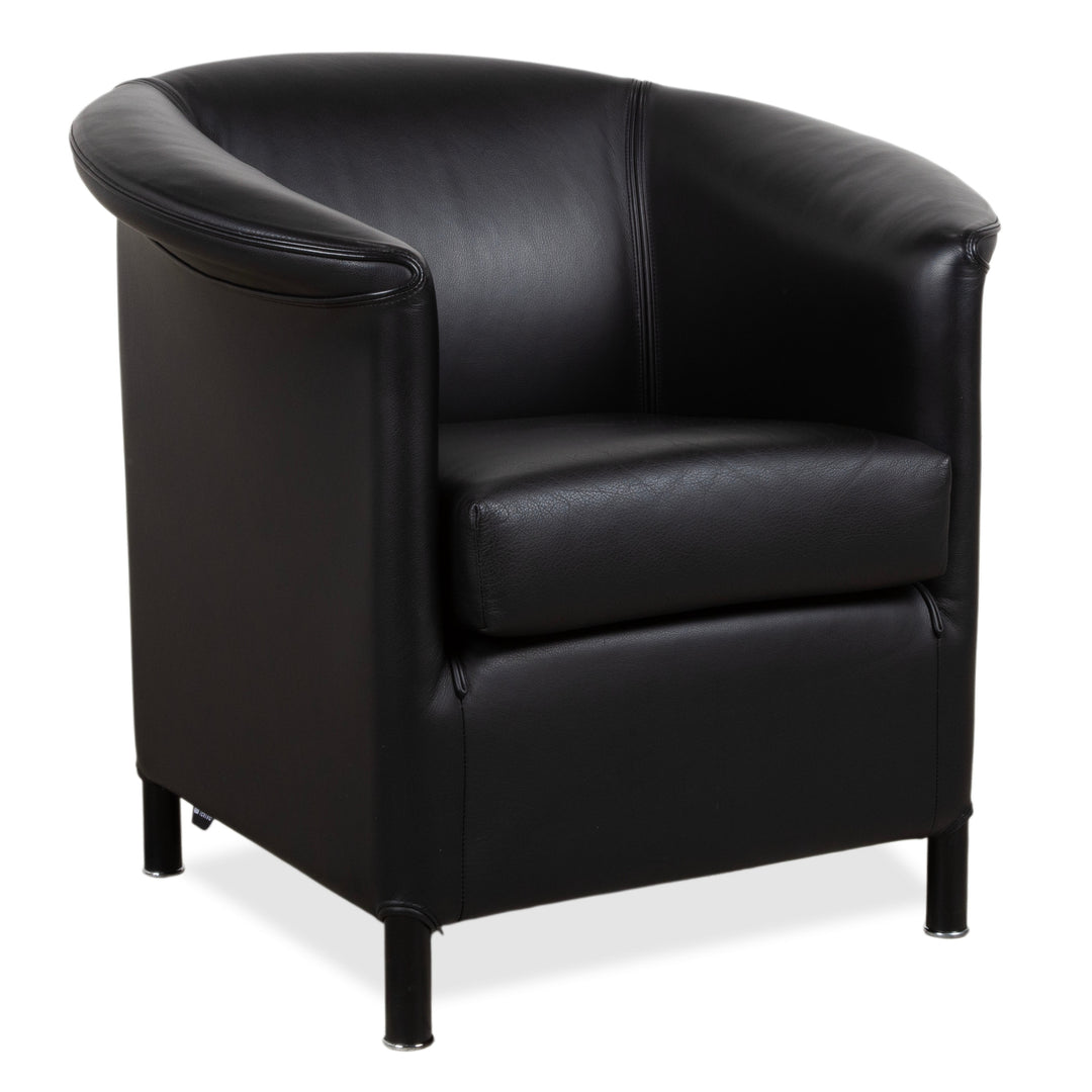 Wittmann Aura Leather Armchair Black