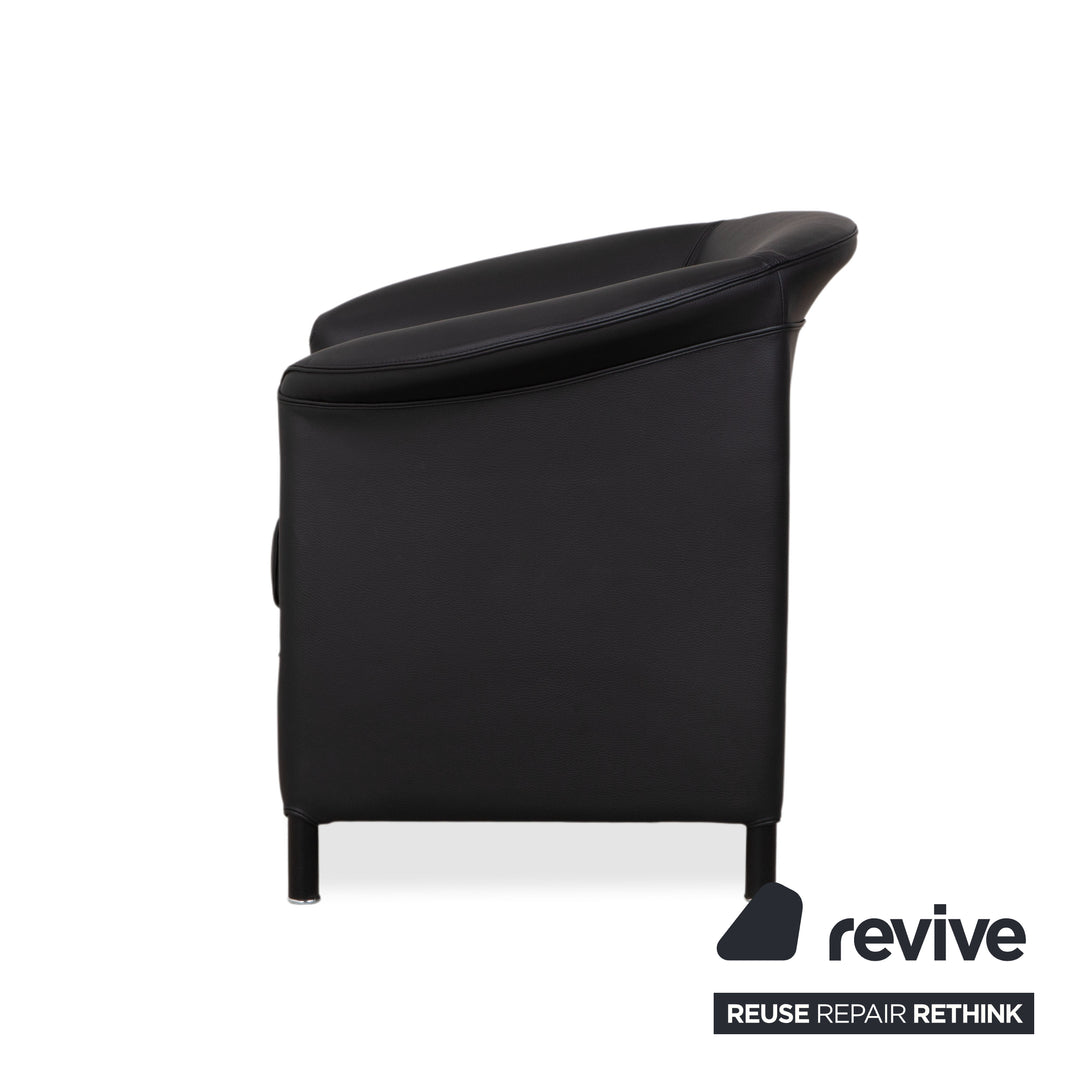 Wittmann Aura Leather Armchair Black
