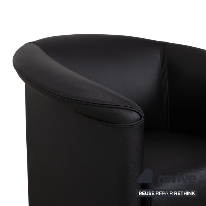 Wittmann Aura Leather Armchair Black