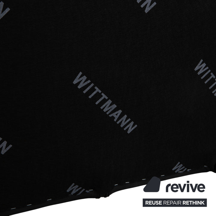 Wittmann Aura Leder Sessel Schwarz