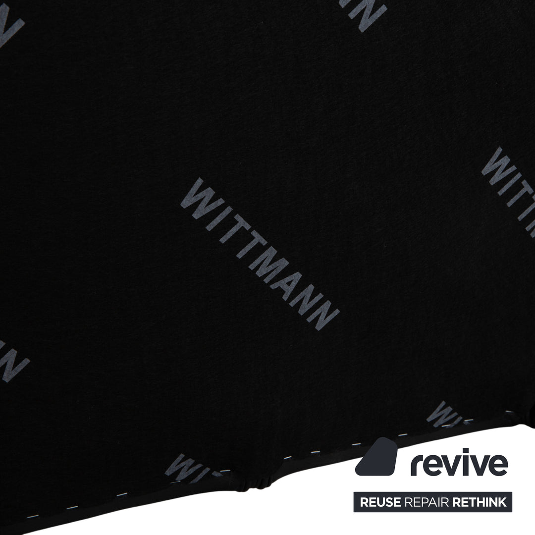 Wittmann Aura Leder Sessel Schwarz