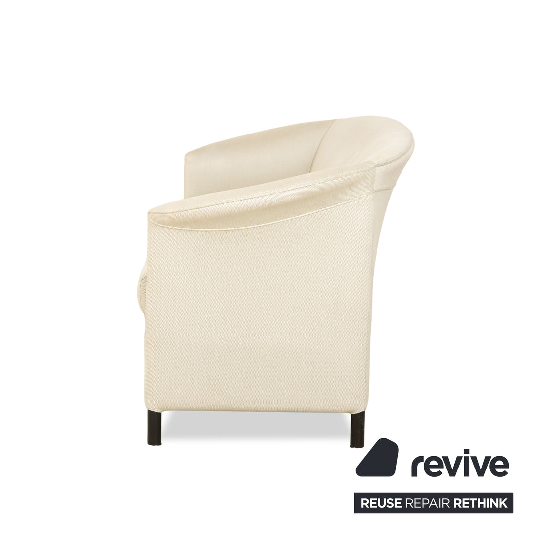 Canapé trois places en tissu Wittmann Aura beige crème