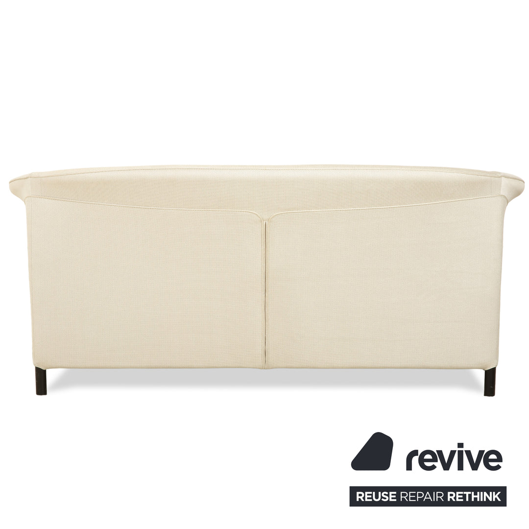 Canapé trois places en tissu Wittmann Aura beige crème