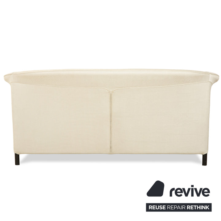 Canapé trois places en tissu Wittmann Aura beige crème