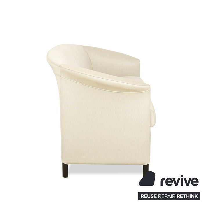 Canapé trois places en tissu Wittmann Aura beige crème