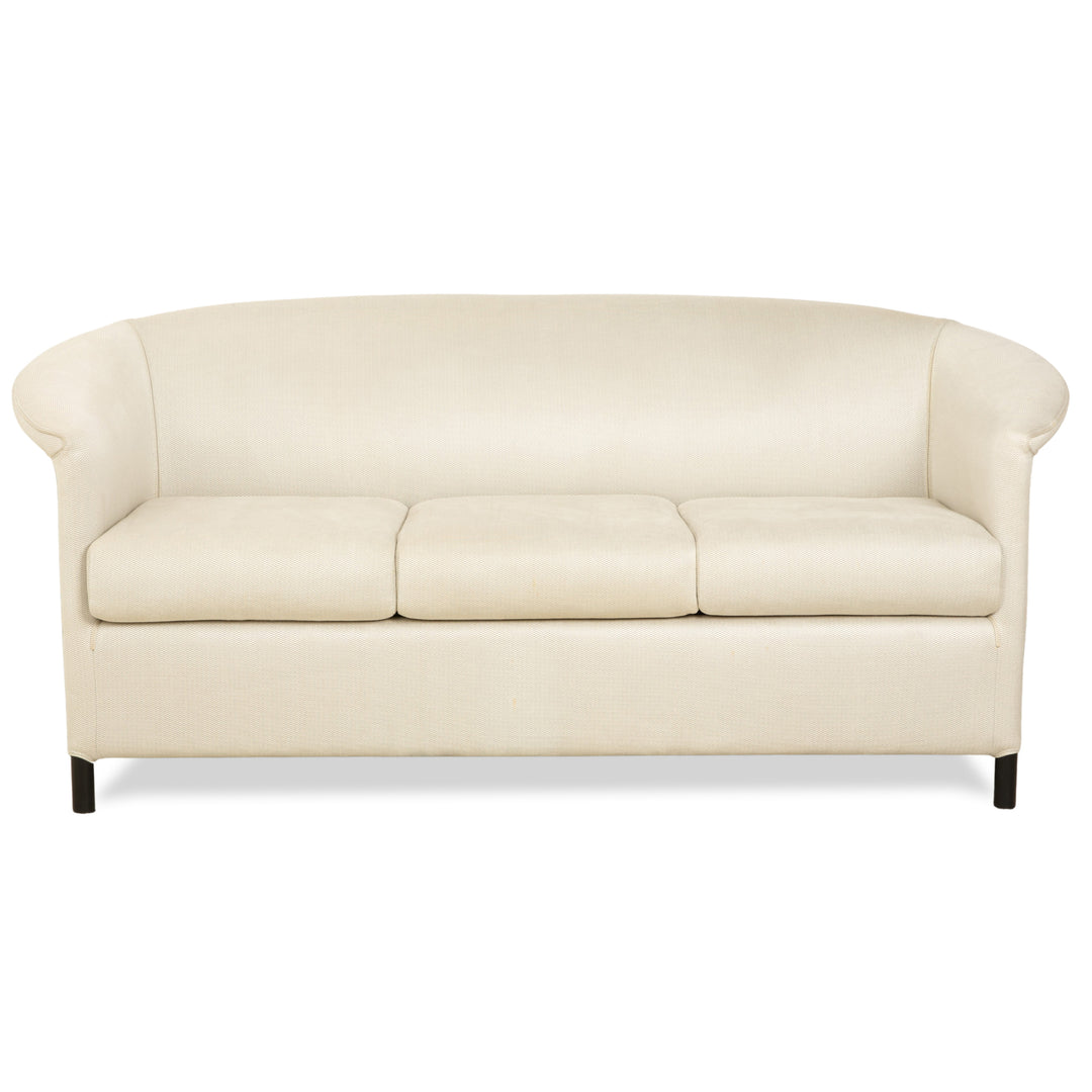 Canapé trois places en tissu Wittmann Aura beige crème