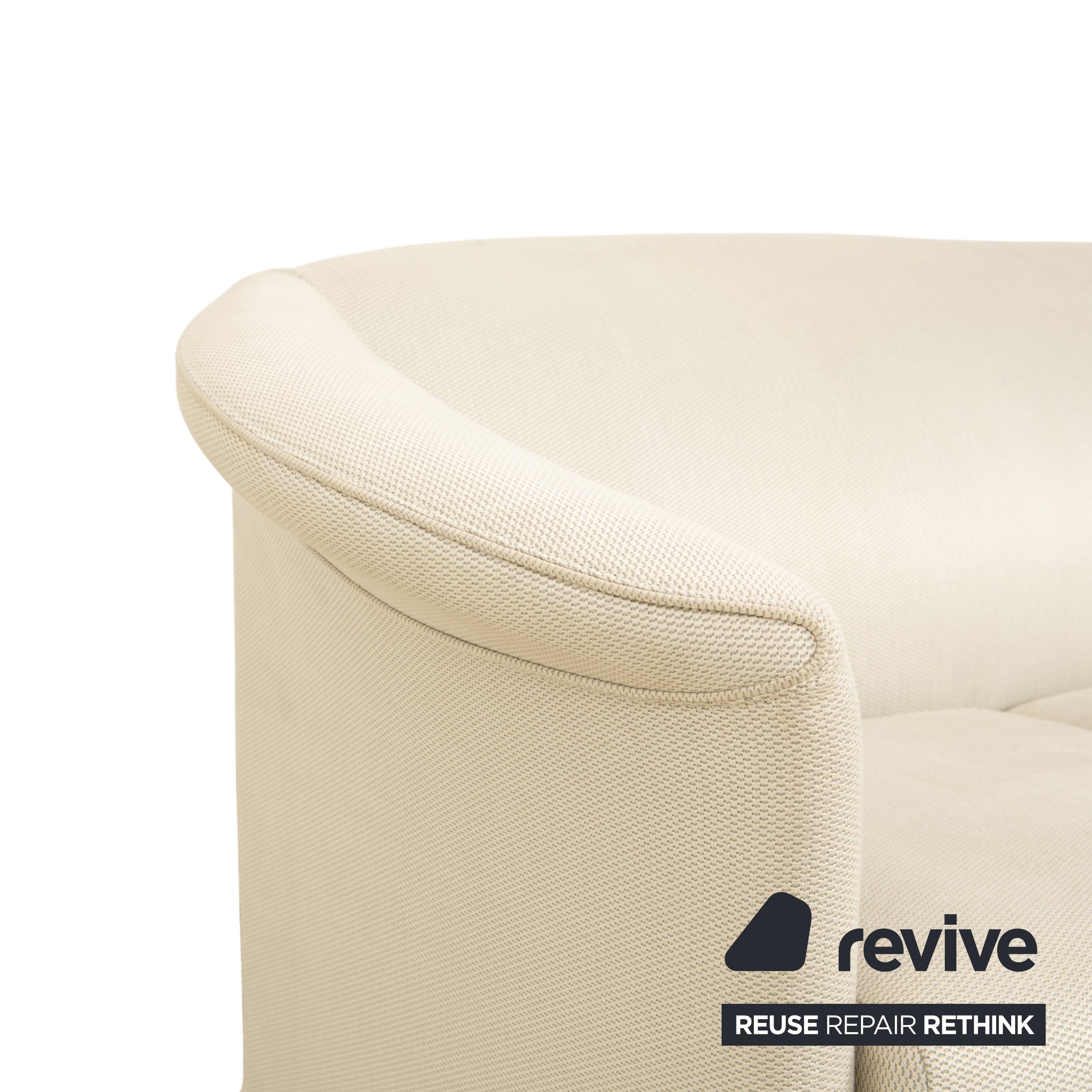 Wittmann Aura Stoff Dreisitzer Beige Creme Sofa Couch