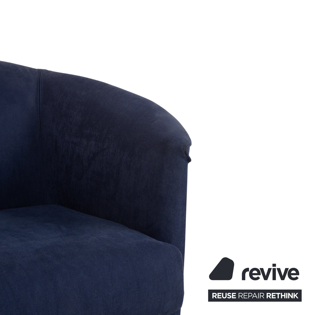 Wittmann Aura Stoff Sessel Dunkelblau Nachtblau