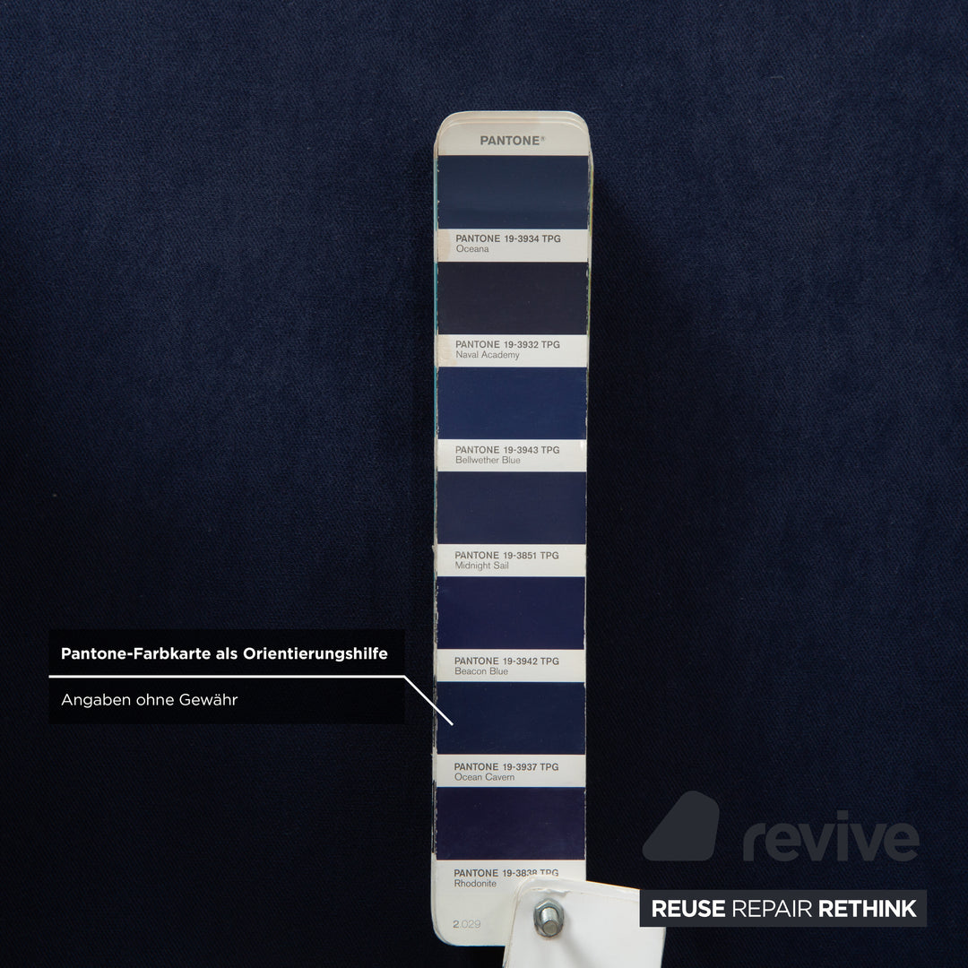 Wittmann Aura Stoff Sessel Dunkelblau Nachtblau