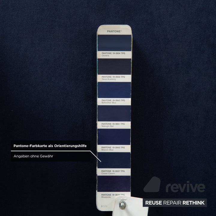 Wittmann Aura Stoff Sessel Dunkelblau Nachtblau