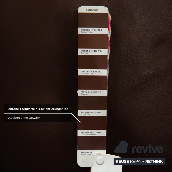 Wittmann Aura XL Leder 2x Sessel Braun Rot