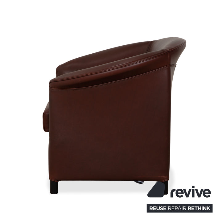Wittmann Aura XL Leder Sessel Braun Rot