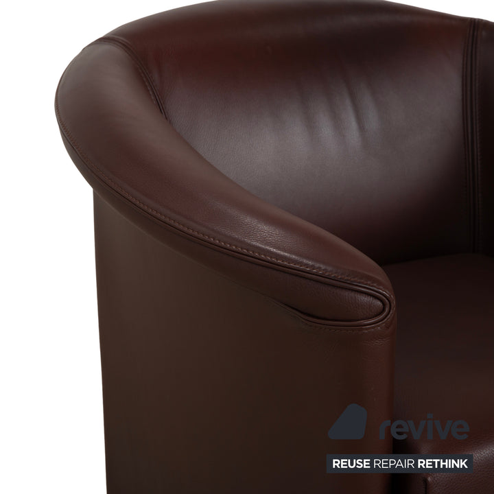 Wittmann Aura XL Leder Sessel Braun Rot