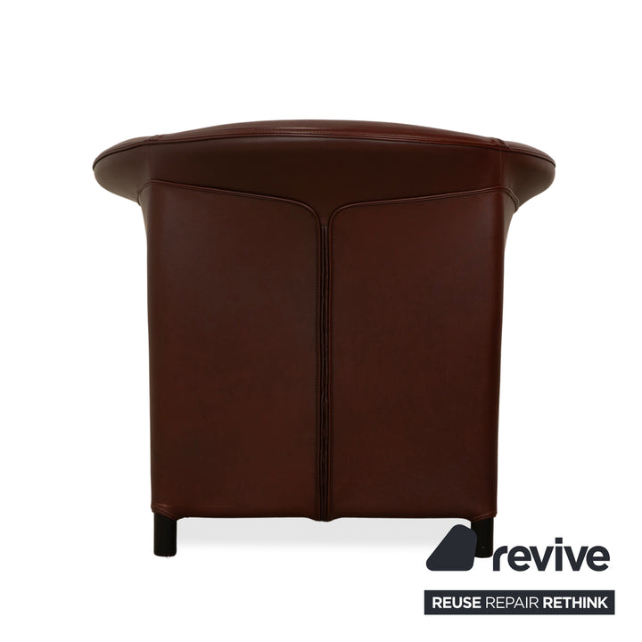 Wittmann Aura XL Leder Sessel Braun Rot