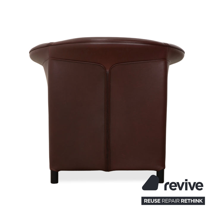Wittmann Aura XL Leder Sessel Braun Rot
