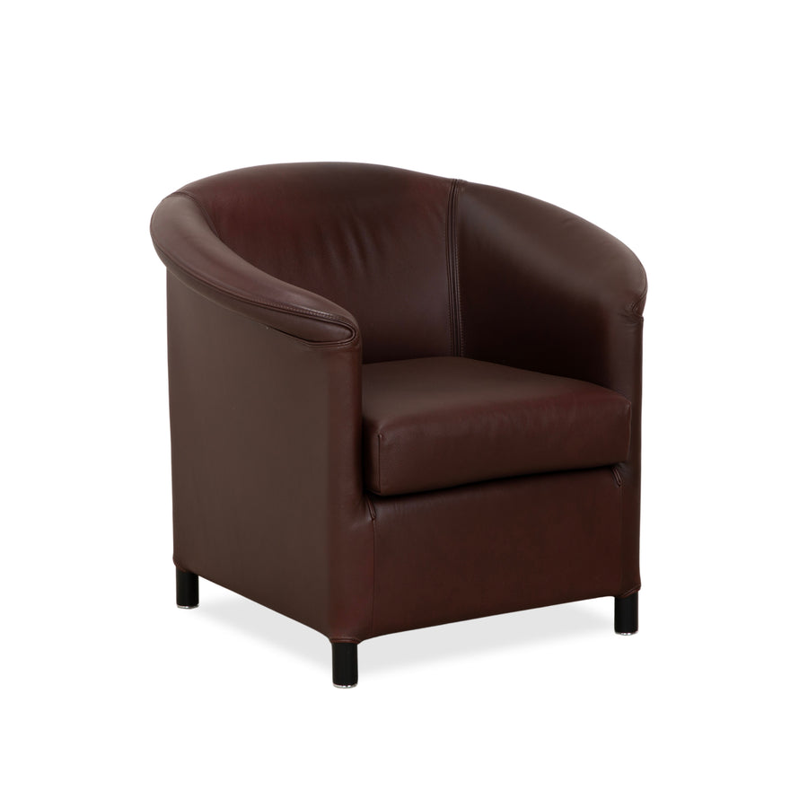 Wittmann Aura XL Leder Sessel Braun Rot