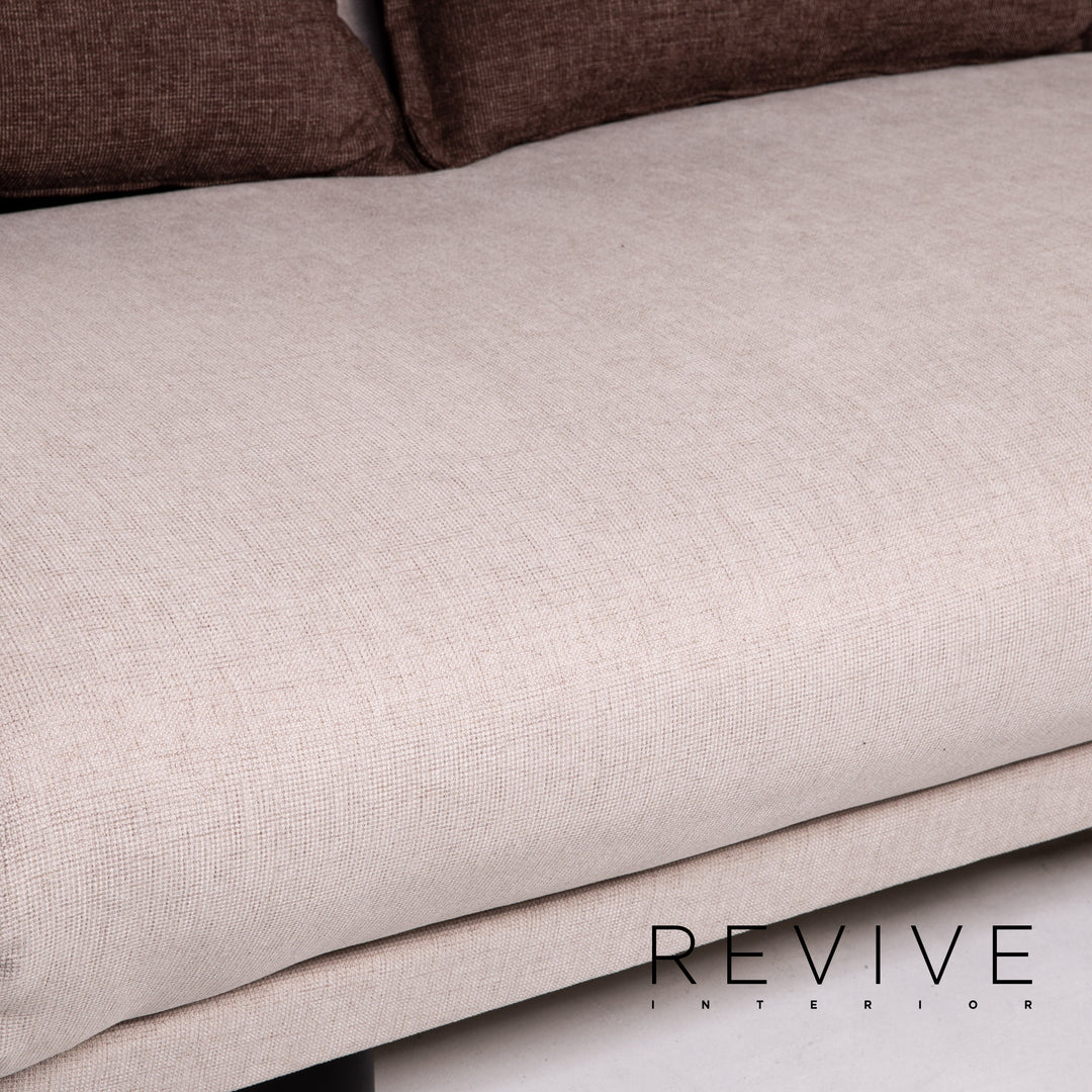 Wittmann Colli Stoff Schlafsofa Creme Dreisitzer Funktion Schlaffunktion Couch #14500