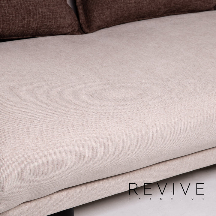 Wittmann Colli Stoff Schlafsofa Creme Dreisitzer Funktion Schlaffunktion Couch #14500
