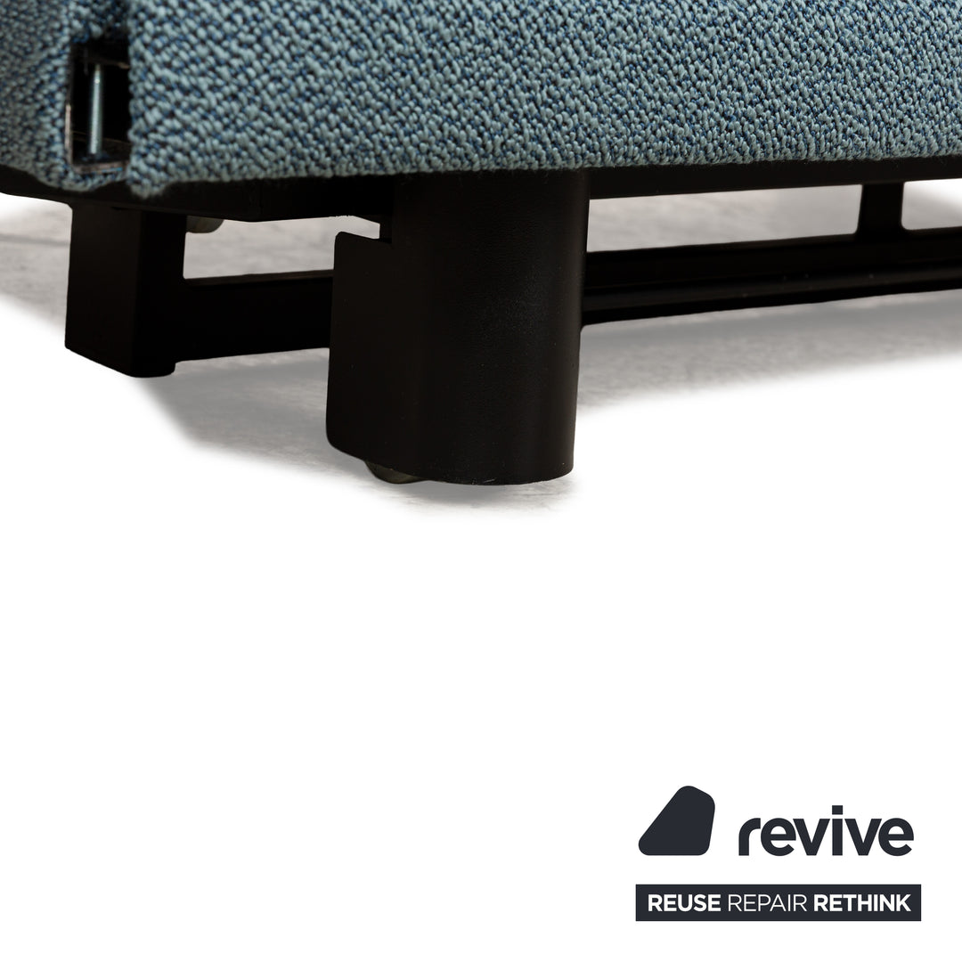 Wittmann Colli Stoff Zweisitzer Blau manuelle Funktion Schlaffunktion Schlafsofa Neubezug