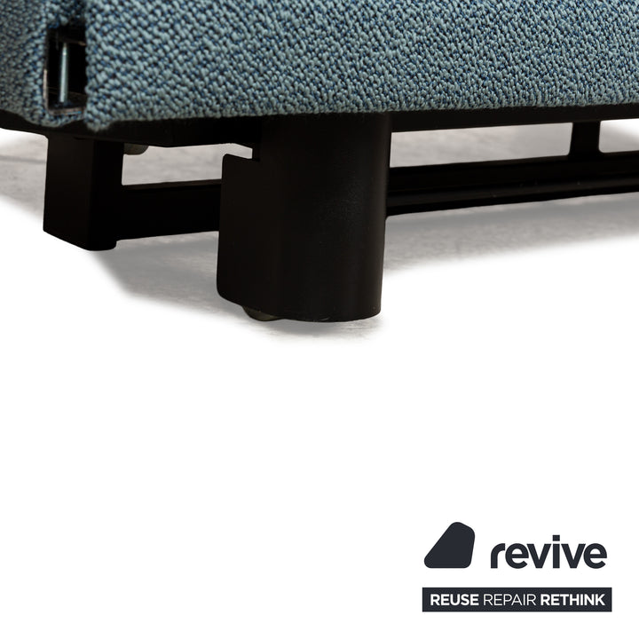 Wittmann Colli Stoff Zweisitzer Blau manuelle Funktion Schlaffunktion Schlafsofa Neubezug