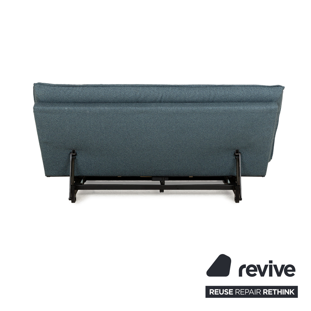 Wittmann Colli Stoff Zweisitzer Blau manuelle Funktion Schlaffunktion Schlafsofa Neubezug