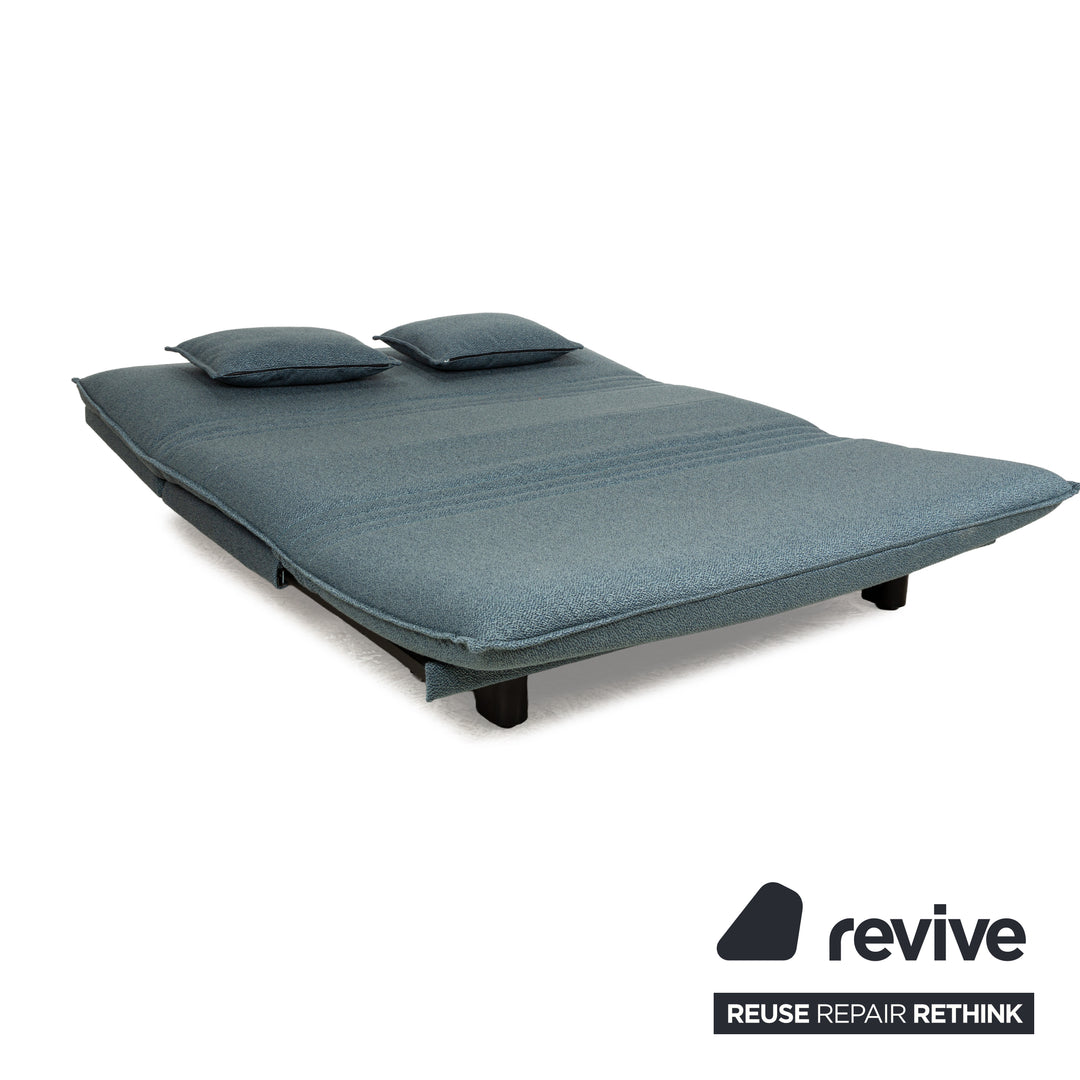 Wittmann Colli Stoff Zweisitzer Blau manuelle Funktion Schlaffunktion Schlafsofa Neubezug