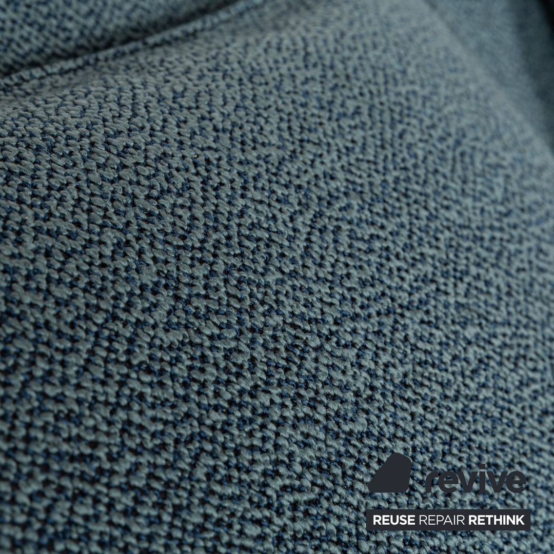Wittmann Colli Stoff Zweisitzer Blau manuelle Funktion Schlaffunktion Schlafsofa Neubezug