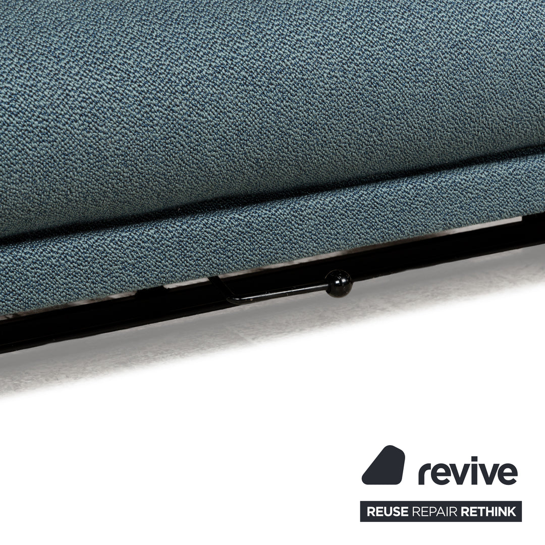 Wittmann Colli Stoff Zweisitzer Blau manuelle Funktion Schlaffunktion Schlafsofa Neubezug