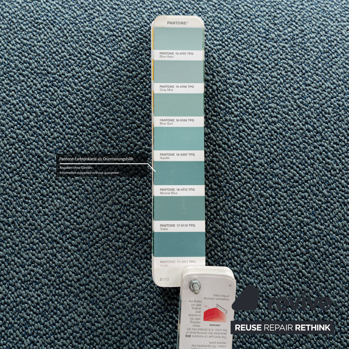 Wittmann Colli Stoff Zweisitzer Blau manuelle Funktion Schlaffunktion Schlafsofa Neubezug