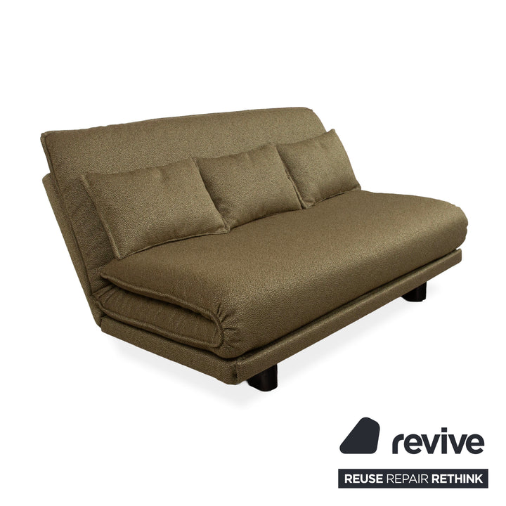 Wittmann Colli Stoff Zweisitzer Grün manuelle Funktion Sofa Couch Schlafsofa Neubezug