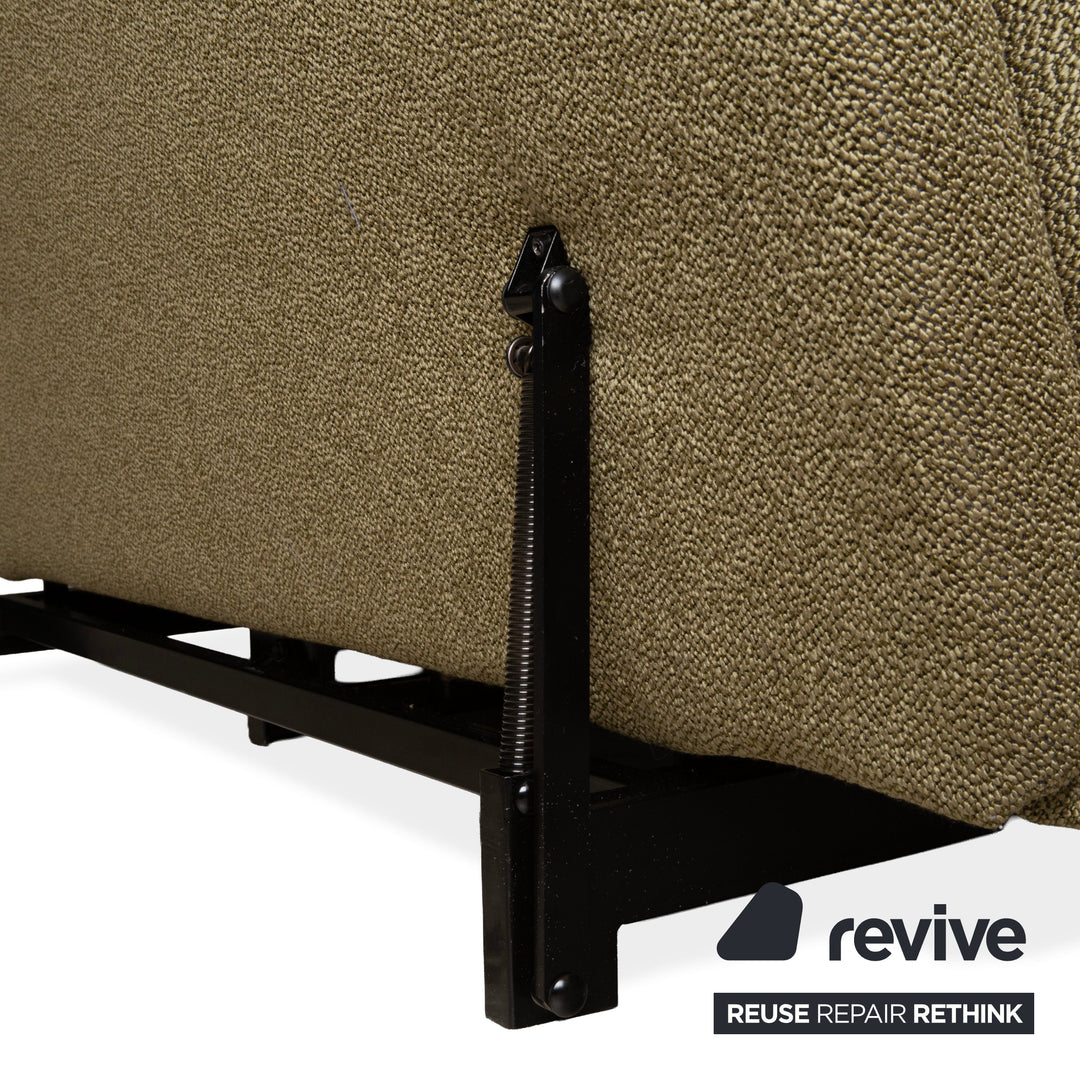 Wittmann Colli Stoff Zweisitzer Grün manuelle Funktion Sofa Couch Schlafsofa Neubezug