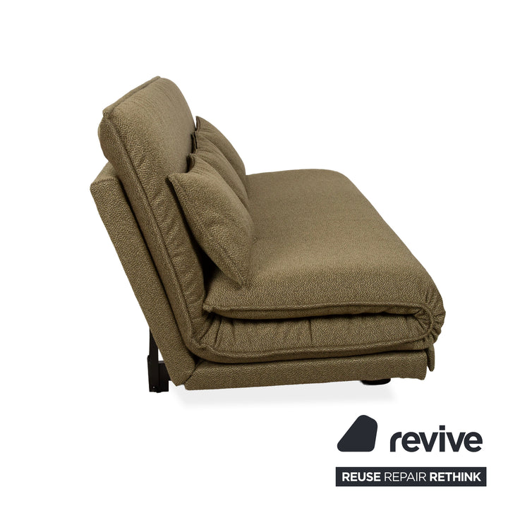 Wittmann Colli Stoff Zweisitzer Grün manuelle Funktion Sofa Couch Schlafsofa Neubezug