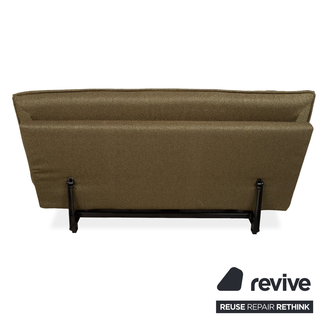 Wittmann Colli Stoff Zweisitzer Grün manuelle Funktion Sofa Couch Schlafsofa Neubezug