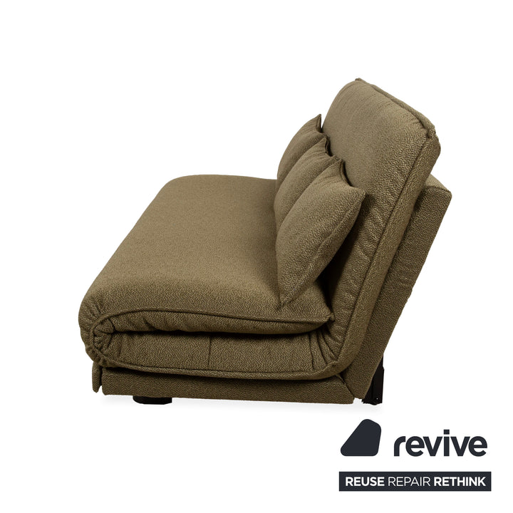 Wittmann Colli Stoff Zweisitzer Grün manuelle Funktion Sofa Couch Schlafsofa Neubezug