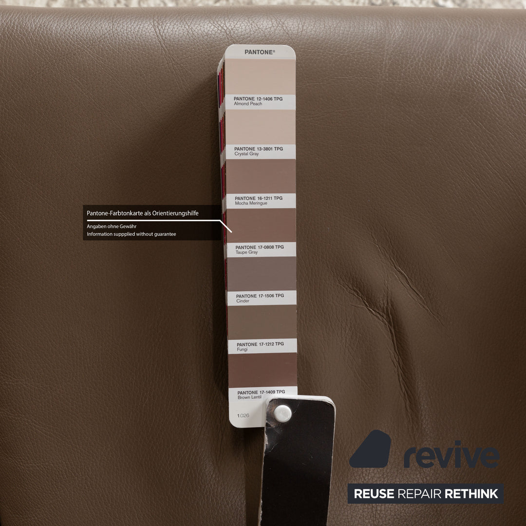 Wittmann Jolly Fauteuil en Cuir Marron Cantilever