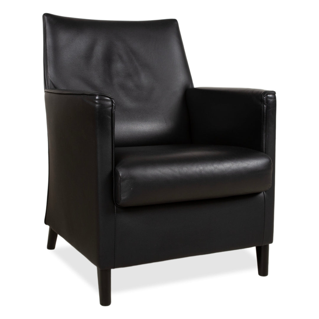 Wittmann Leder Sessel Schwarz