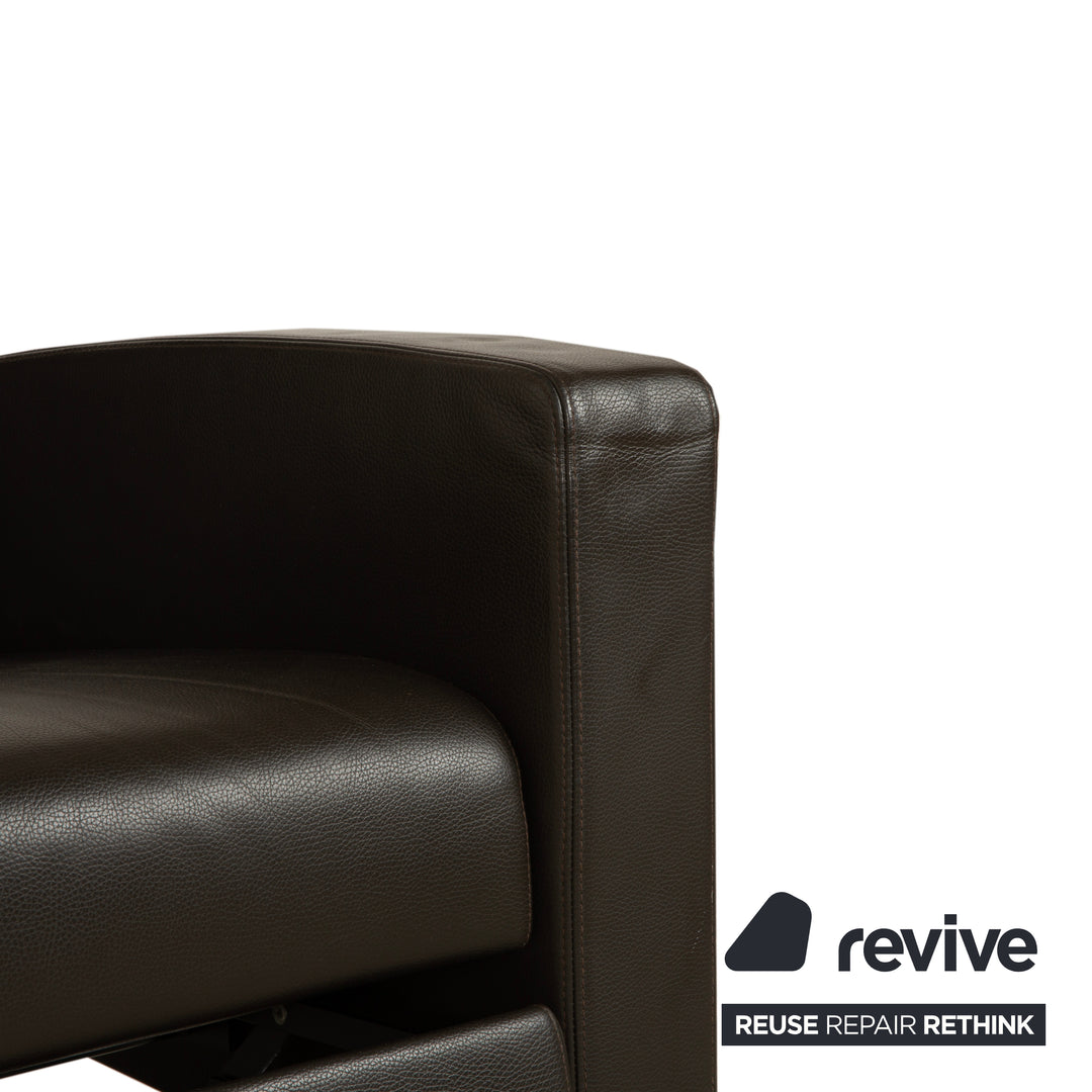 Wittmann Lindberg Ledersessel Relaxsessel Braun 15864 Toro Espresso manuelle Funktion